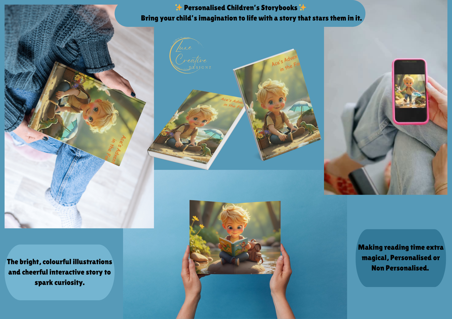Personalised Children's Storybook - Adventure in the Forest with Ace