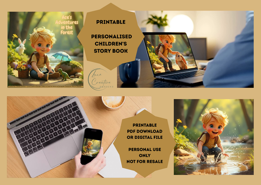 Personalised Children's Storybook - Adventure in the Forest with Ace