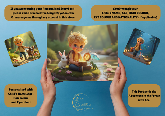 Personalised Children's Storybook - Adventure in the Forest with Ace